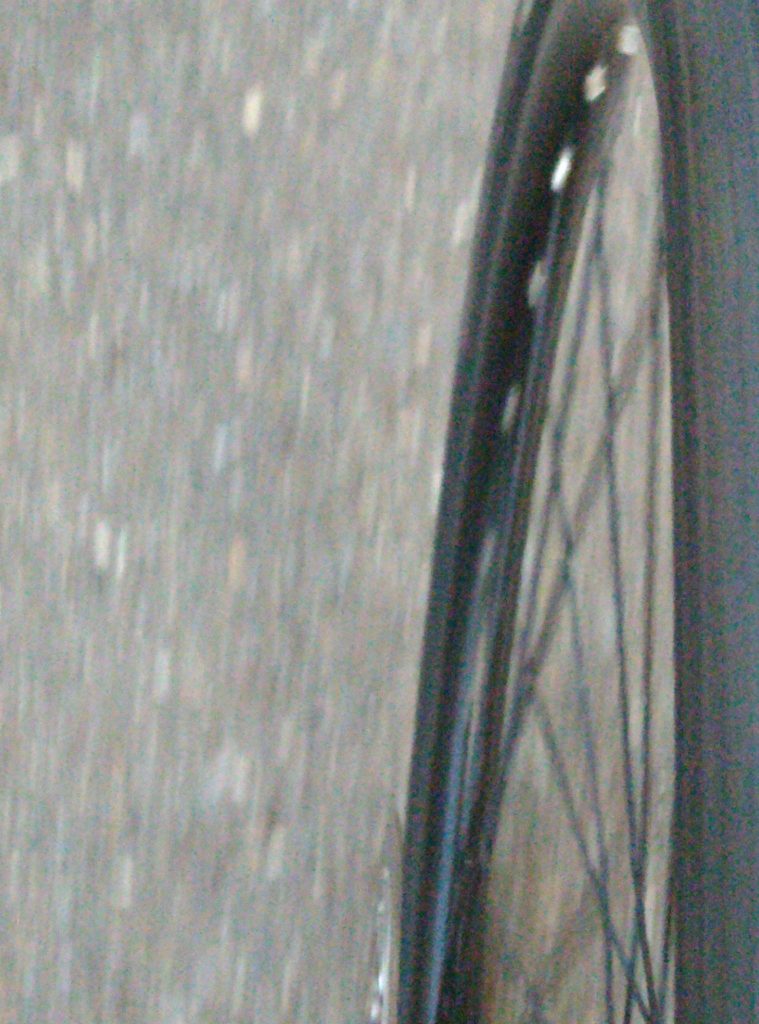 Vorderrad beim Fahren