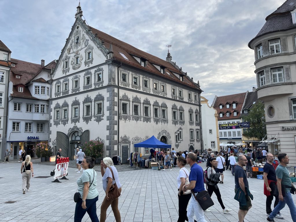 Am Marktplatz in Ravensburg